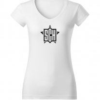 Poděkování - tričko Sokol Cholupice new brand (bílé, dámské, V)