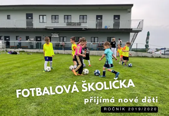 Fotbalová školička přijímá nové děti ročník 2019/2020